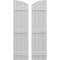 Ekena Millwork Americraft 4-Board (3 Batten) Wood Joined Board-n-Batten Shutters w/Ellipt Top, ARW401BE414X77STH, PR ARW401BE414X77STH - alternate 1